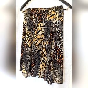 Vintage Y2k Cheetah Print Boho Cottagecore Festival Midi Ladies Size Large Reg